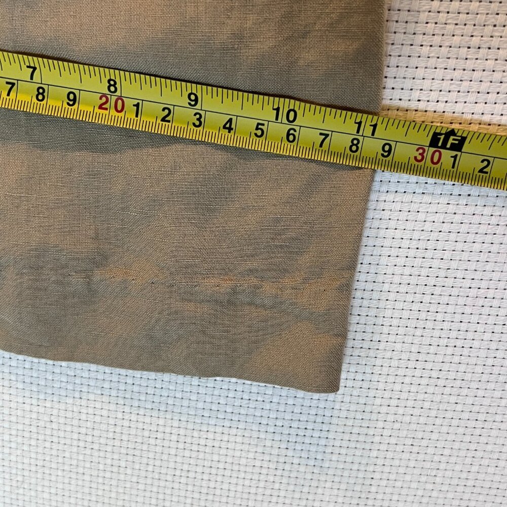 East 5th Wide Leg Linen Rayon Blend Pants Size 12 Neutral Beige/Tan Lightweight - Picture 7 of 10